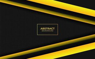 Modern abstract yellow and black design vector