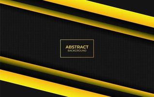 Modern abstract yellow and black design style vector