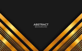 Abstract Luxury Black And Gold Background vector