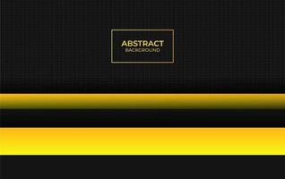 Abstract yellow and black design vector