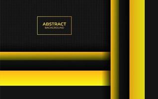 Abstract yellow and black style vector