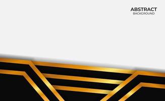 Abstract Luxury Gold And Black Design Style vector