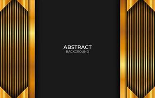 Abstract Black And Gold Background Style vector