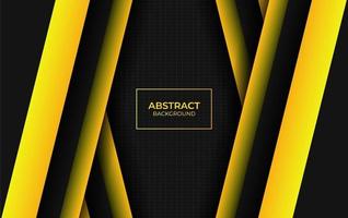 Modern abstract yellow and black vector