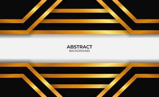 Abstract Luxury Gold And Black Design vector