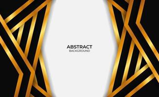 Abstract Design Gold And Black Style vector