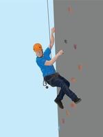 Climbing Wall on illustration graphic vector