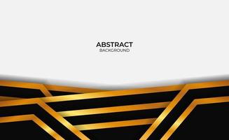 Abstract Gold And Black Design vector