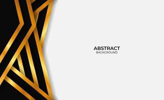 Abstract Design Gold And Black vector