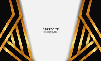 Abstract Background Gold And Black Design vector