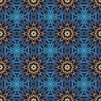 Seamless pattern with abstract mandala ornamental arabesque illustration. vector