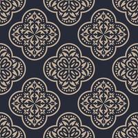 Damask seamless pattern. classical luxury ornament floral illustration. vector