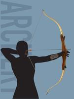 Archery Sport on illustration graphic vector