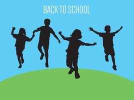 Back to school on illustration graphic vector