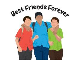 Best Friend Forever on illustration graphic vector