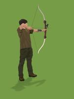 Archery Sport on illustration graphic vector