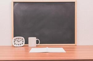 A blackboard with a chalkboard on it photo