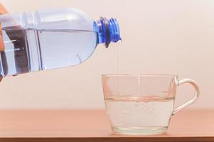 Bottle of drinking water photo