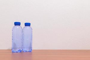 Bottles of drinking water photo