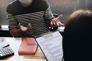 concepto de entrevista de trabajo foto