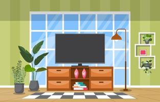 planta de interior tropical planta decorativa verde interior casa ilustración vector