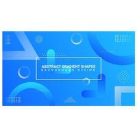 Abstract Blue Green Gradient Shapes Background Design vector