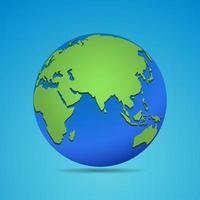 Illustration of Earth globe icon Vector