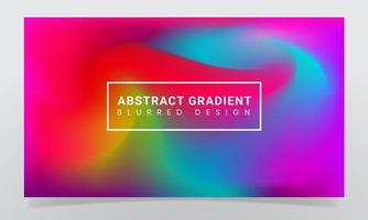 Abstract blurred gradient background design vector