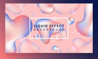 diseño de fondo abstracto de efecto líquido vector