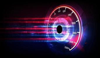 Speed motion background with fast speedometer car. Racing velocity background. vector