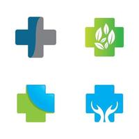 Medical care logo images set vector