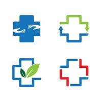 Medical care logo images set vector