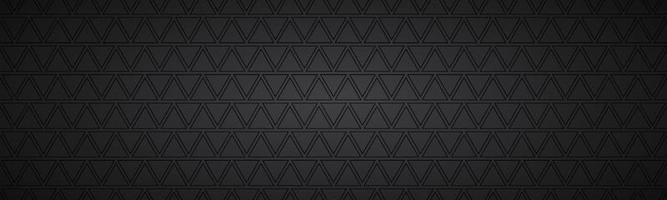 Black abstract header with rectangles. Modern vector widescreen banner. Simple texture illustration