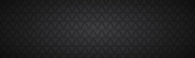 Black abstract header with rectangles. Modern vector widescreen banner. Simple texture illustration