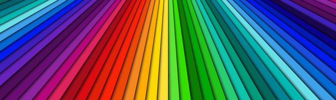 Brightly colored abstract header. Spectrum lines banner. Bright pattern. Simple vector illustration