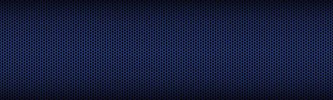 Blue geometric header with polygonal grid. Abstract red metallic hexagonal banner. Vector illustration