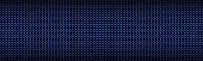 Blue geometric header with polygonal grid. Abstract red metallic hexagonal banner. Vector illustration