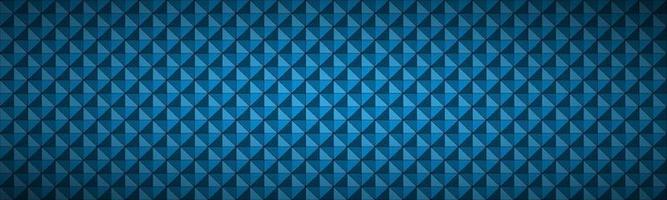 Blue abstract textured triangular header. Modern polygonal geometric texture banner. Vector pattern