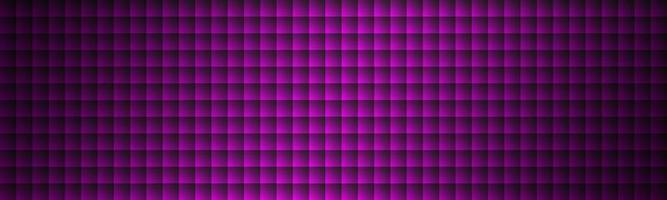 Modern purple squares with shadows header. Monochrome violet mosaic banner. vector