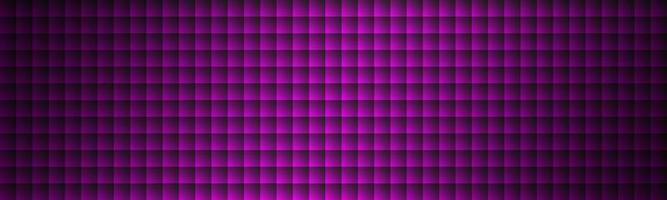 cuadrados púrpuras modernos con encabezado de sombras. banner de mosaico violeta monocromo. vector