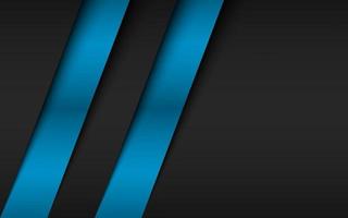 Black modern material background with overlapped layers in black and blue colors. Banner for your business vector