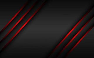 Abstact red line vector background. Overlapped layers on black background. Template for your banner and presentation. Modern vector design illutration