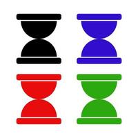 Hourglass On White Background vector