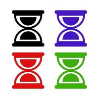 Hourglass On White Background vector