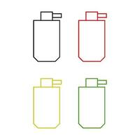 Set Of Spray Bottle On White Background vector