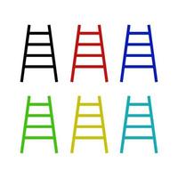 Ladder On White Background vector