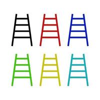 Ladder On White Background vector