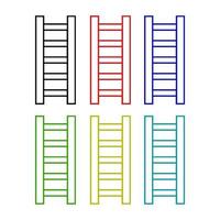 Ladder On White Background vector