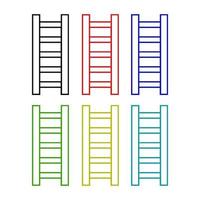 Ladder On White Background vector