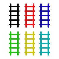 Ladder On White Background vector